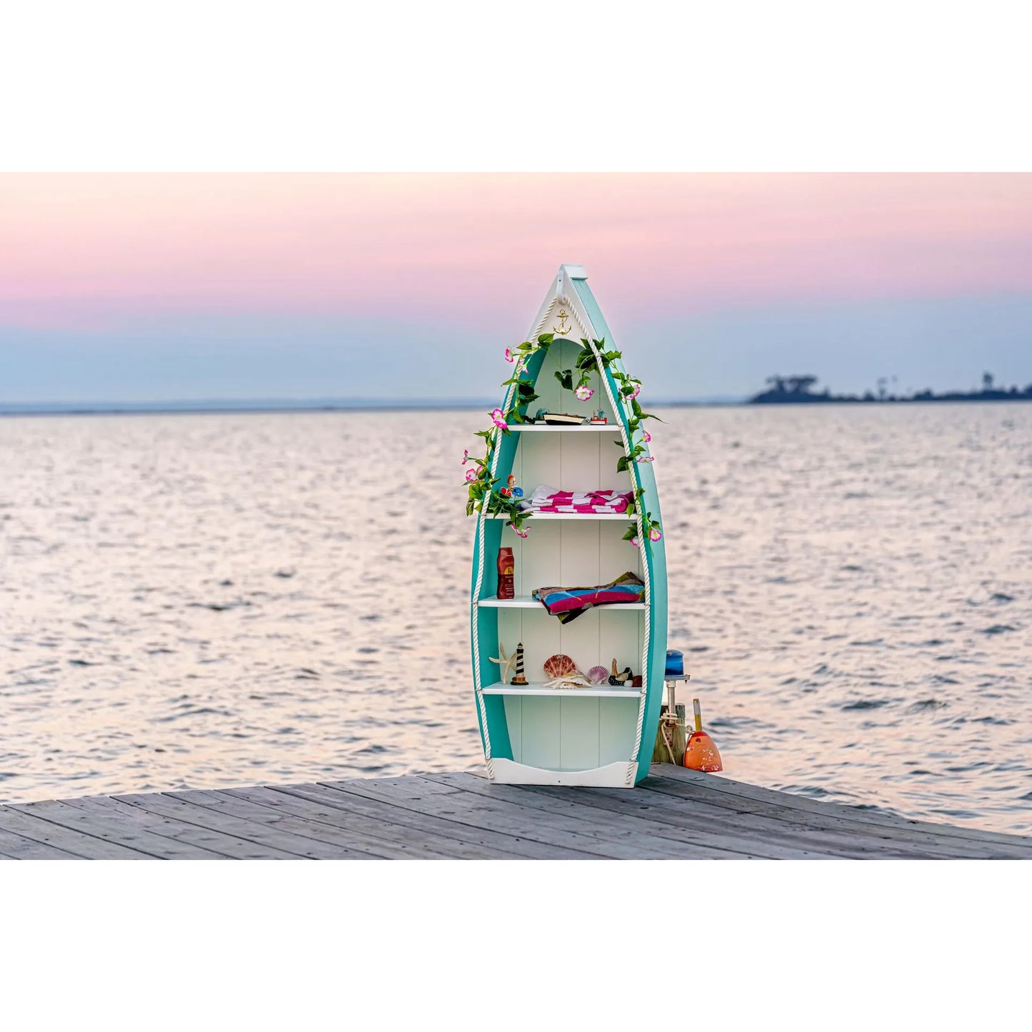 Poly or Wooden Row Boat Shelf - Available in 4' & 6'