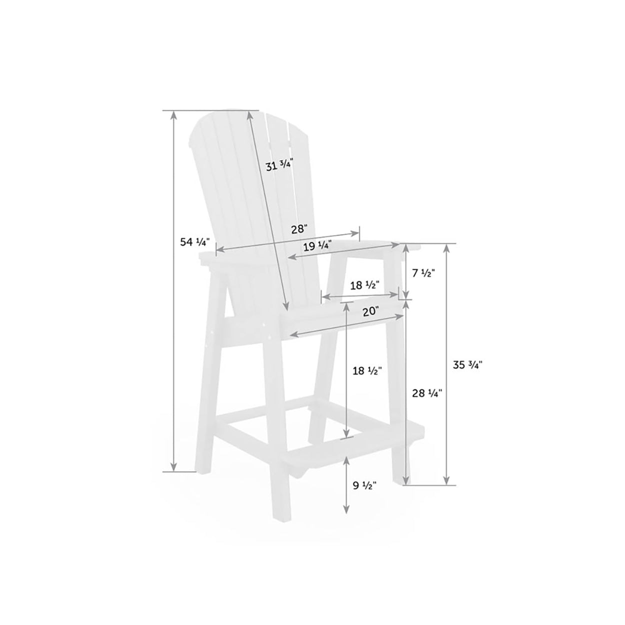 Great Bay Chair - Bar Height