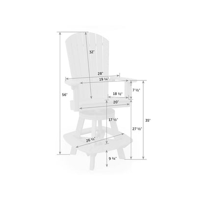 Great Bay Swivel Chair - Bar Height