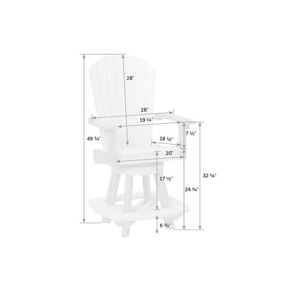 Great Bay Swivel Chair - Counter Height