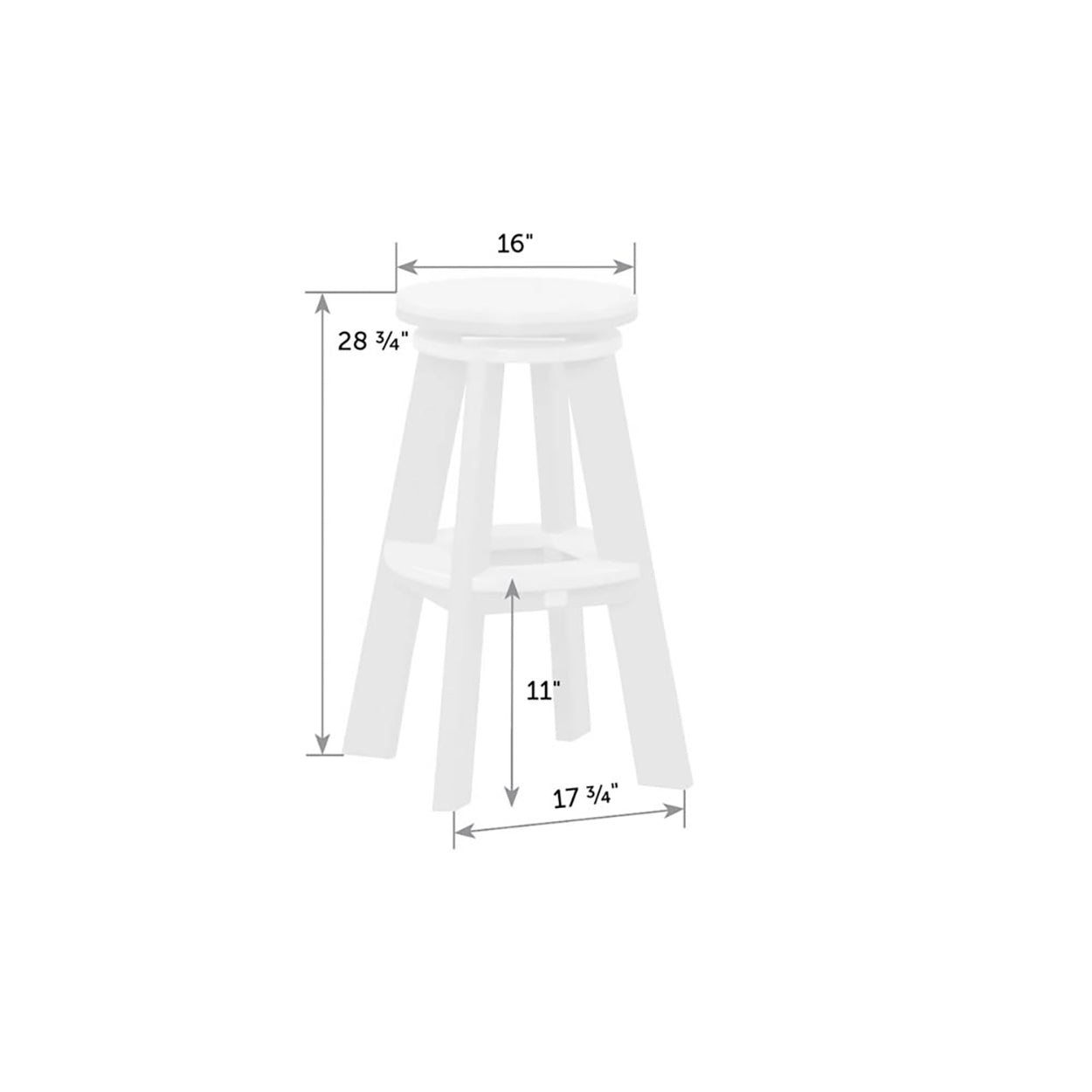 Great Bay Swivel Stool - Bar Height