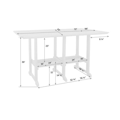 Great Bay 43" x 72" Rectangle Table - Bar Height