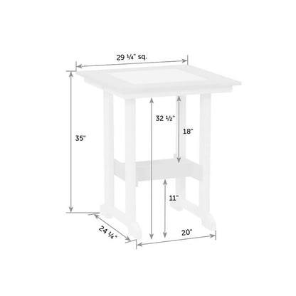 Great Bay 29″ Square Table - Counter Height