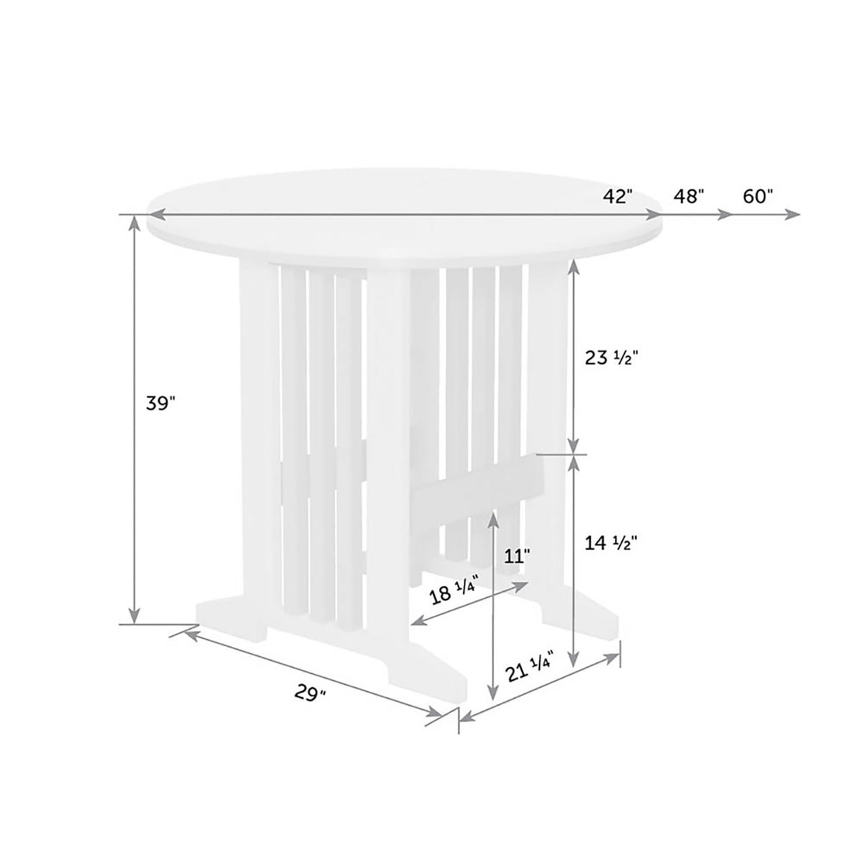 Keystone 60" Round Table - Bar Height