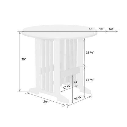 Keystone 42" Round Table - Bar Height