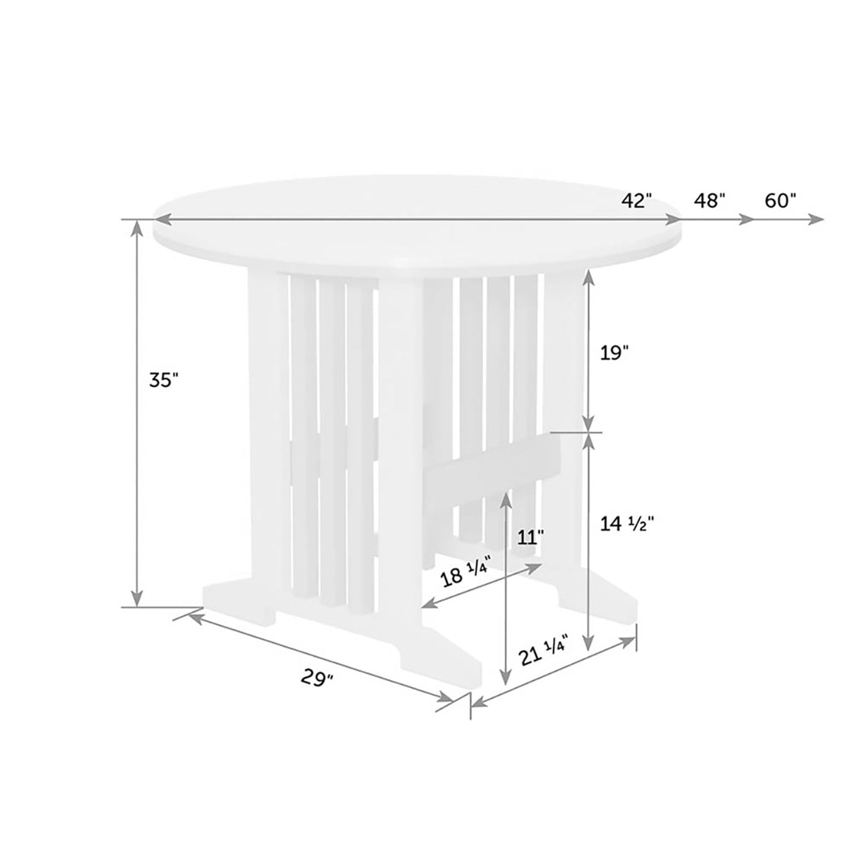 Keystone 48" Round Table - Counter Height